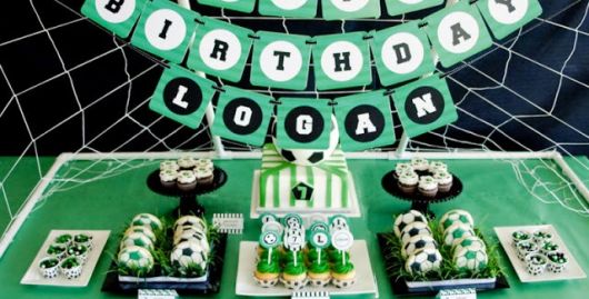 decoração festa futebol