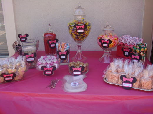 decoração minnie rosa