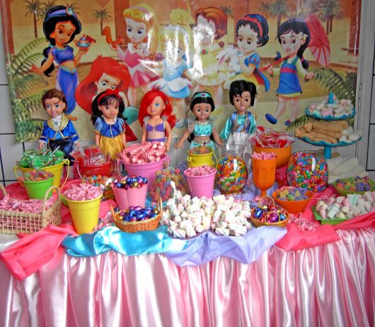 mesa de doces princesas
