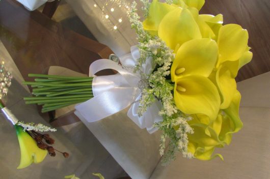 Buquê de Copos de Leite arranjo