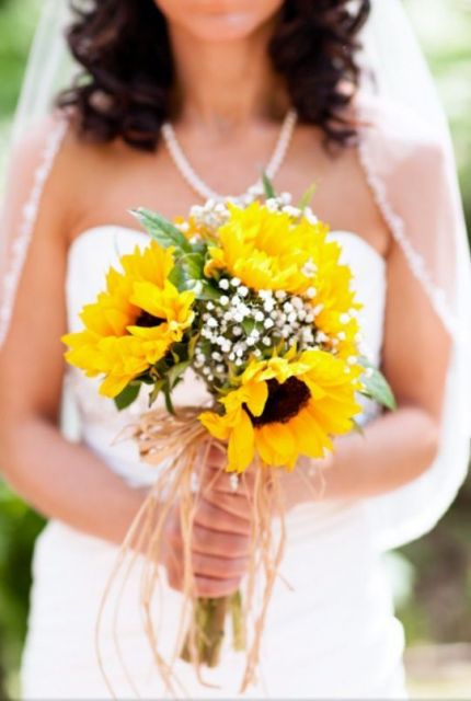 buquê de girassol casa