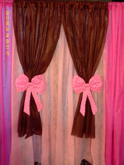 decoração com tnt cortina