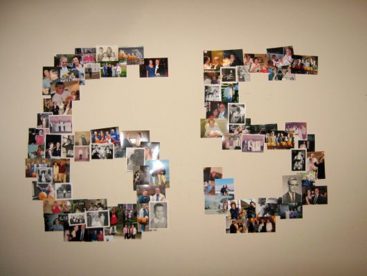 festa surpresa simples painel de fotos