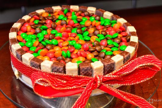 bolo bis branco e preto