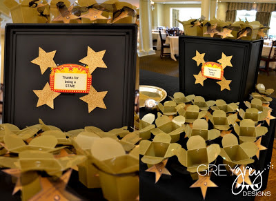 Caixinha para docinhos em formato de estrela