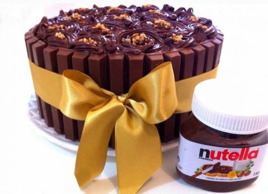 bolo de nutella