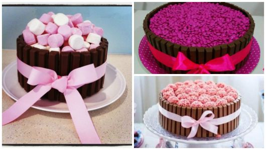 ideias bolo rosa