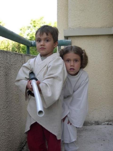 Fantasia Star Wars jedis crianças