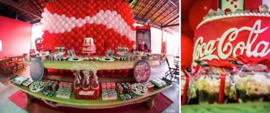 decoração Festa Coca Cola
