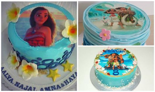 bolo com papel de arroz