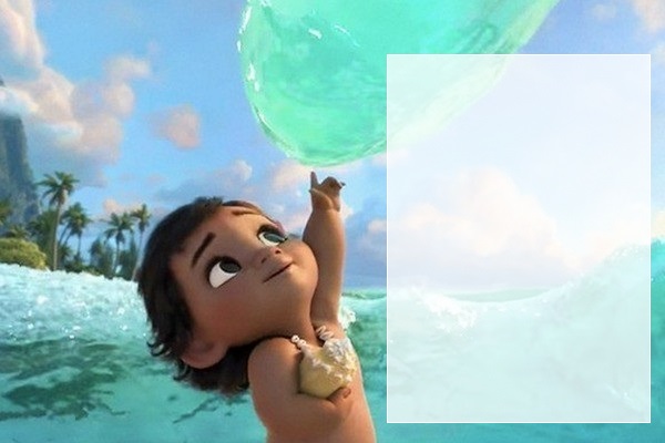 convite Moana baby