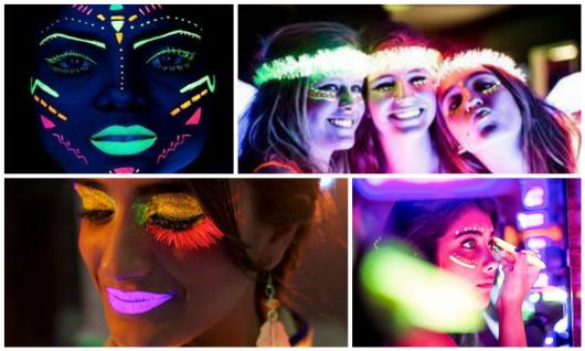 maquiagem neon