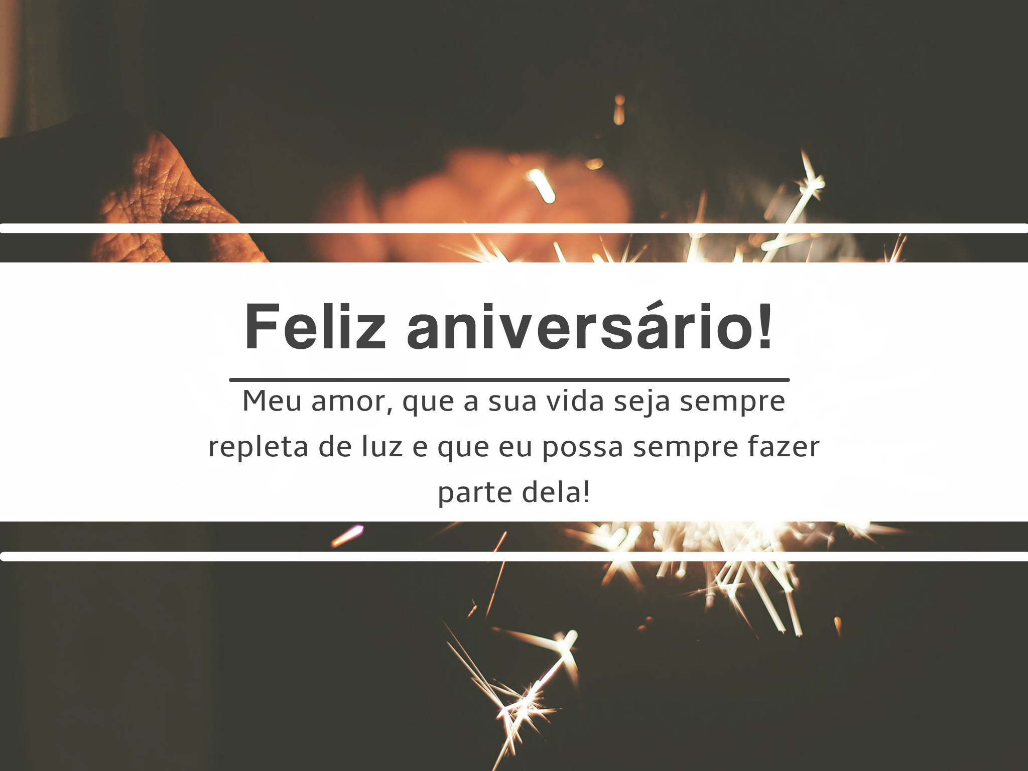 Mensagem aniversário curta