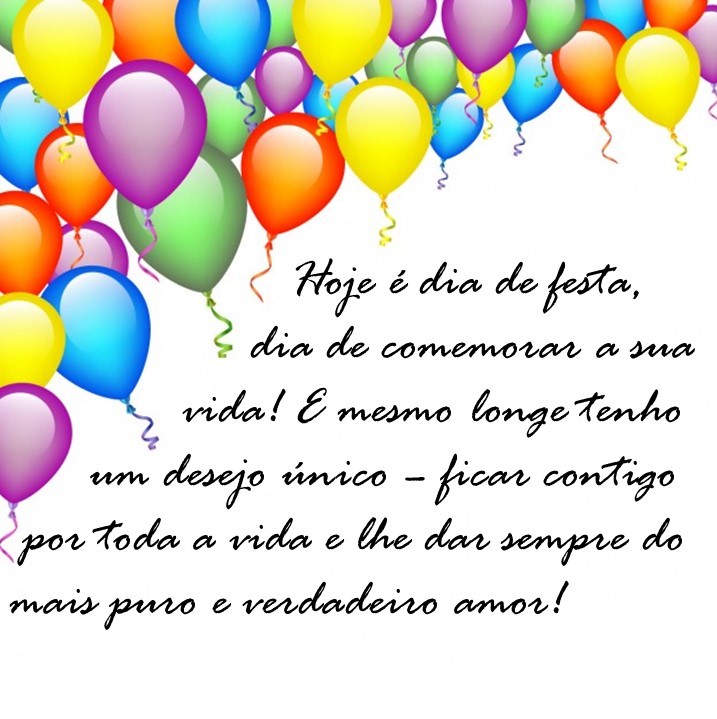 Mensagem aniversário distância