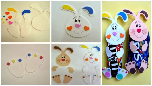 como fazer coelho de EVA