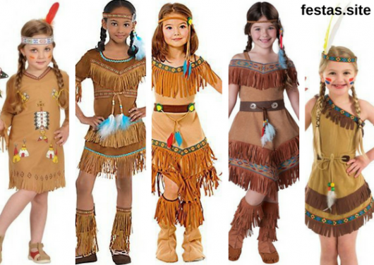 fantasias de índia americana para crianças