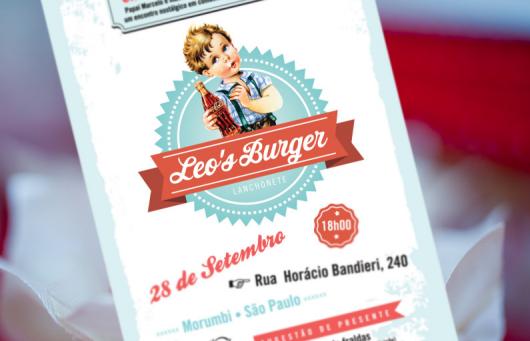 Convite no estilo diner.