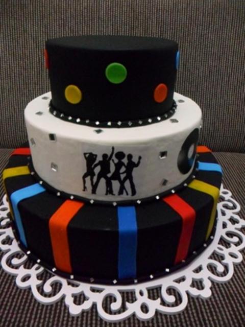 Bolo de discoteca.