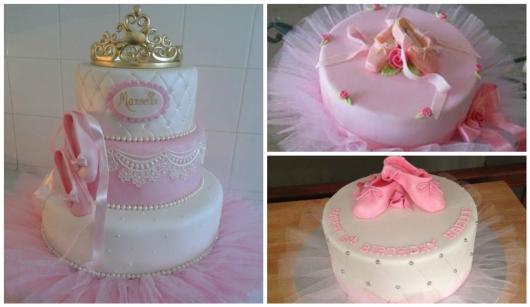 ideias bolo decorado com tule