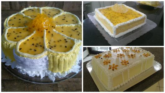 bolo de maracujá trufado