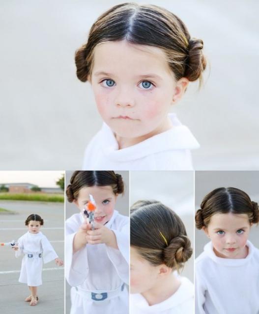 fantasia infantil Leia