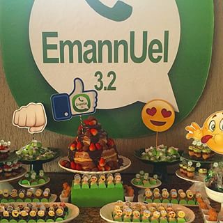 Decoração com emoticons.