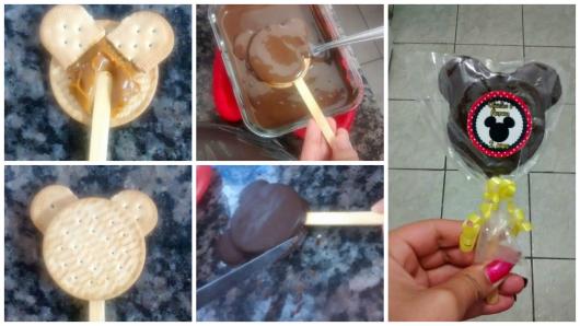 como fazer pirulito de chocolate