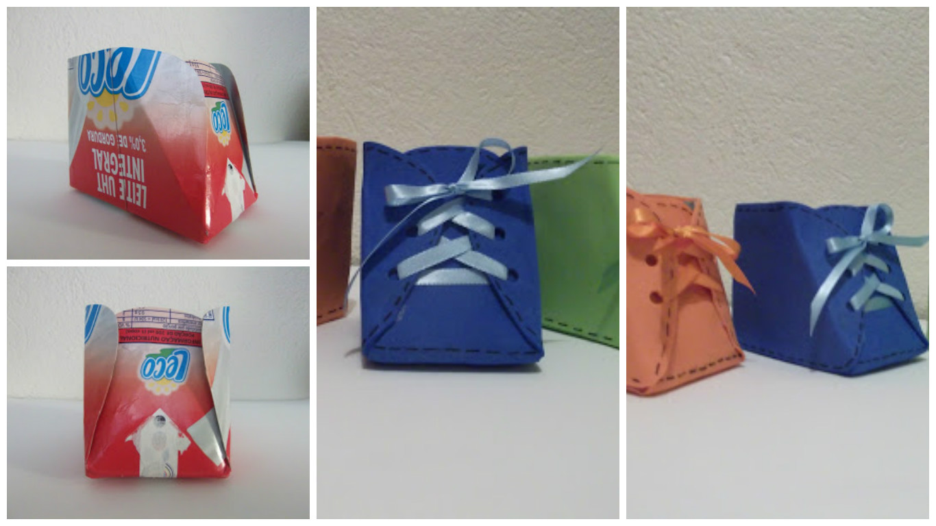 passo a passo lembrancinha de caixa de leite