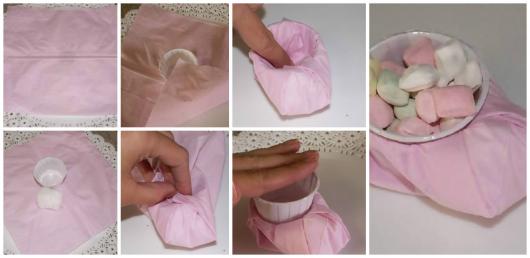 sapatinho com copinho de café