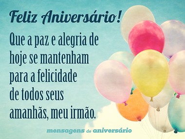 aniversário irmão