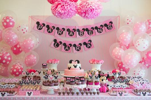 festa Minnie rosa