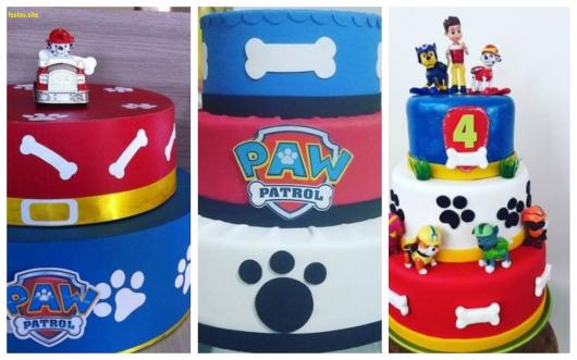 ideias bolo patrulha canina