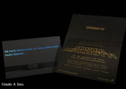 convite Star Wars