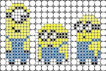 modelo de como fazer os Minions em balões de parede