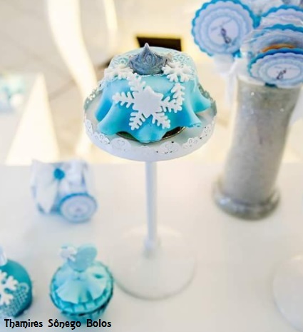 bolo miniatura Frozen