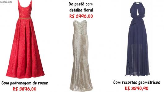 preços de vestidos de festa