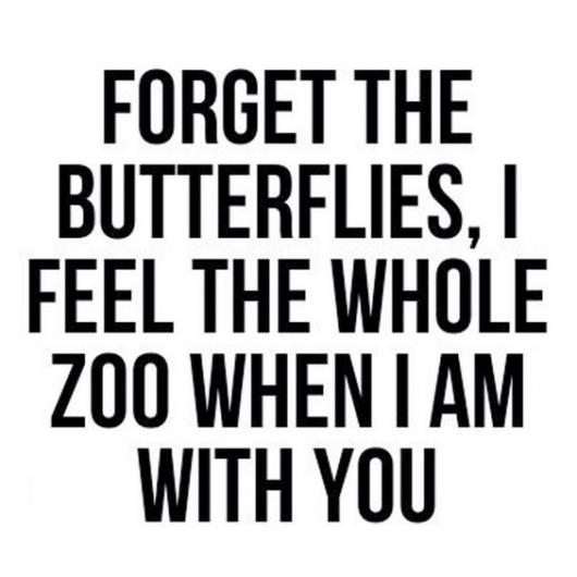 Mensagem romântica e divertida.