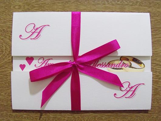 Convites de Noivado Simples personalizado