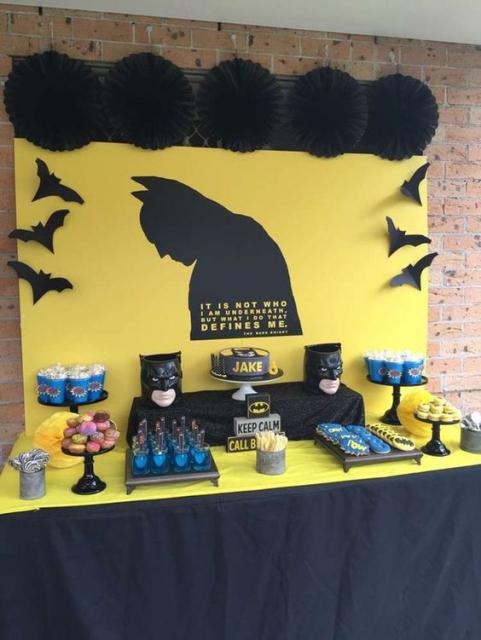 festa em casa Batman