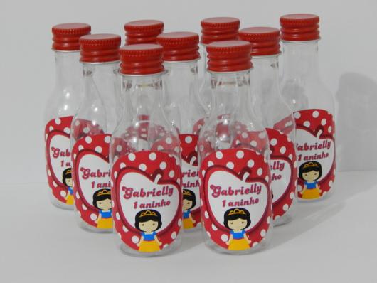 Lembrancinhas Branca de Neve cute garrafinha
