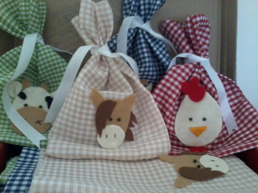 Lembrancinhas Fazendinha de tecido