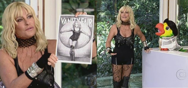Fantasia da Ana Maria Braga fantasiada de Madonna