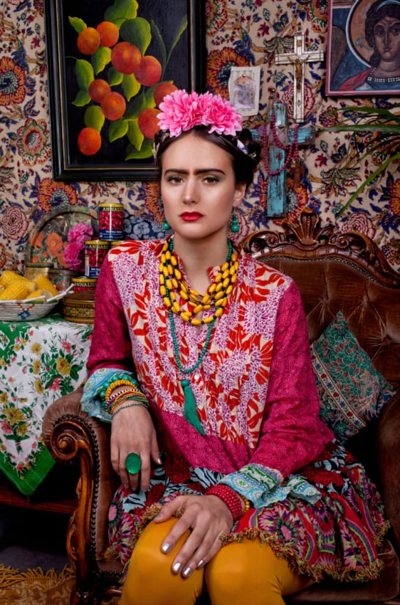 Fantasia da Frida Kahlo para festa a fantasia