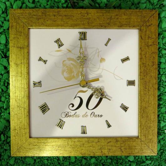 Presente Bodas de Ouro: Relógio Personalizado