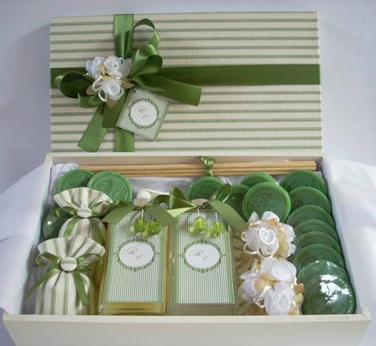 Bodas de Papel presentes kit sabonete