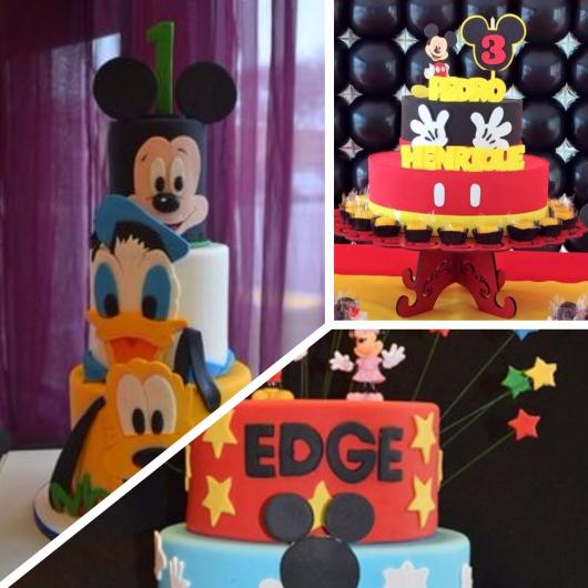 bolo cenográfico mickey