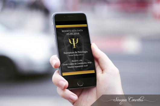 Convites de Formatura Psicologia digital