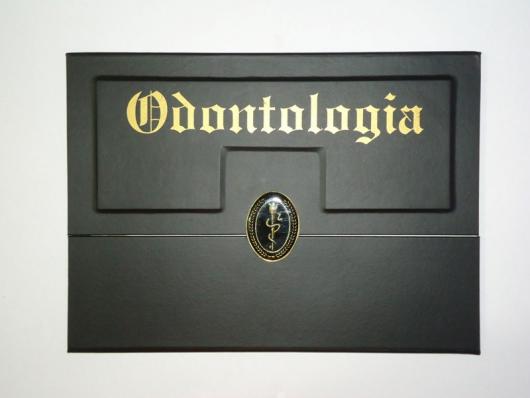 Convites de Formatura Odontologia preto luxuoso