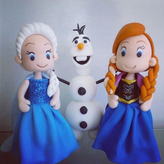 Festa Frozen lembrancinha de biscuit