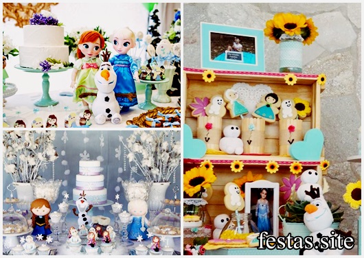 Festa Frozen baby modelos de decoração